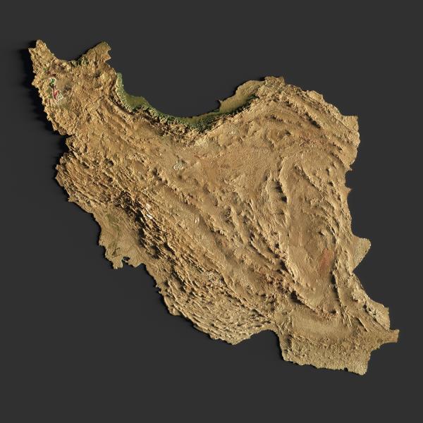 Iran 3D Map